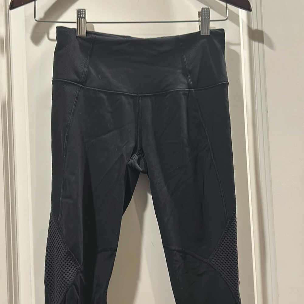 Victoria’s Secret VSX Sport Mesh Panel Leggings inner Pocket drawstring size XS